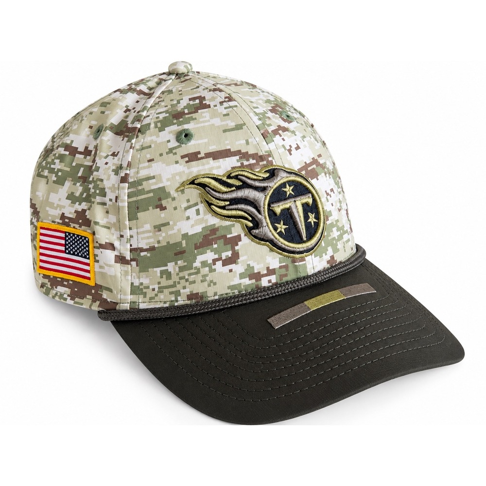 Tennessee Titans New Era 39THIRTY Salute to Service Camo Hat M/L NFL 2025